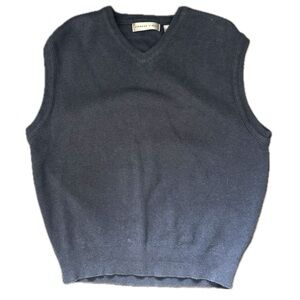 Vintage Navy V-Neck Sweater Vest